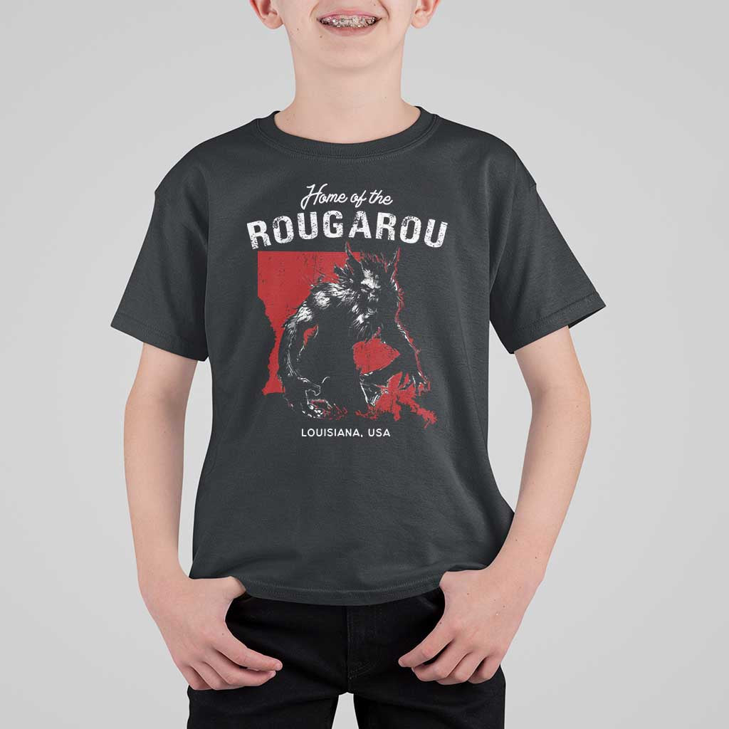Home of the Rougarou T Shirt For Kid Louisiana Cryptid