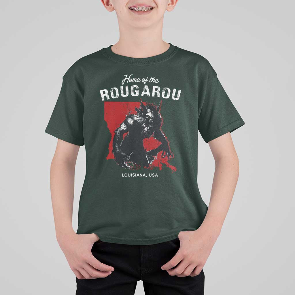 Home of the Rougarou T Shirt For Kid Louisiana Cryptid