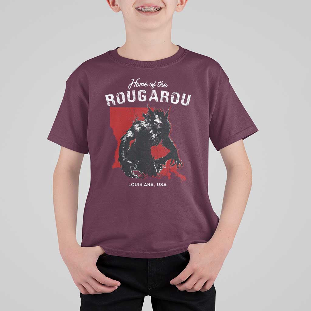 Home of the Rougarou T Shirt For Kid Louisiana Cryptid