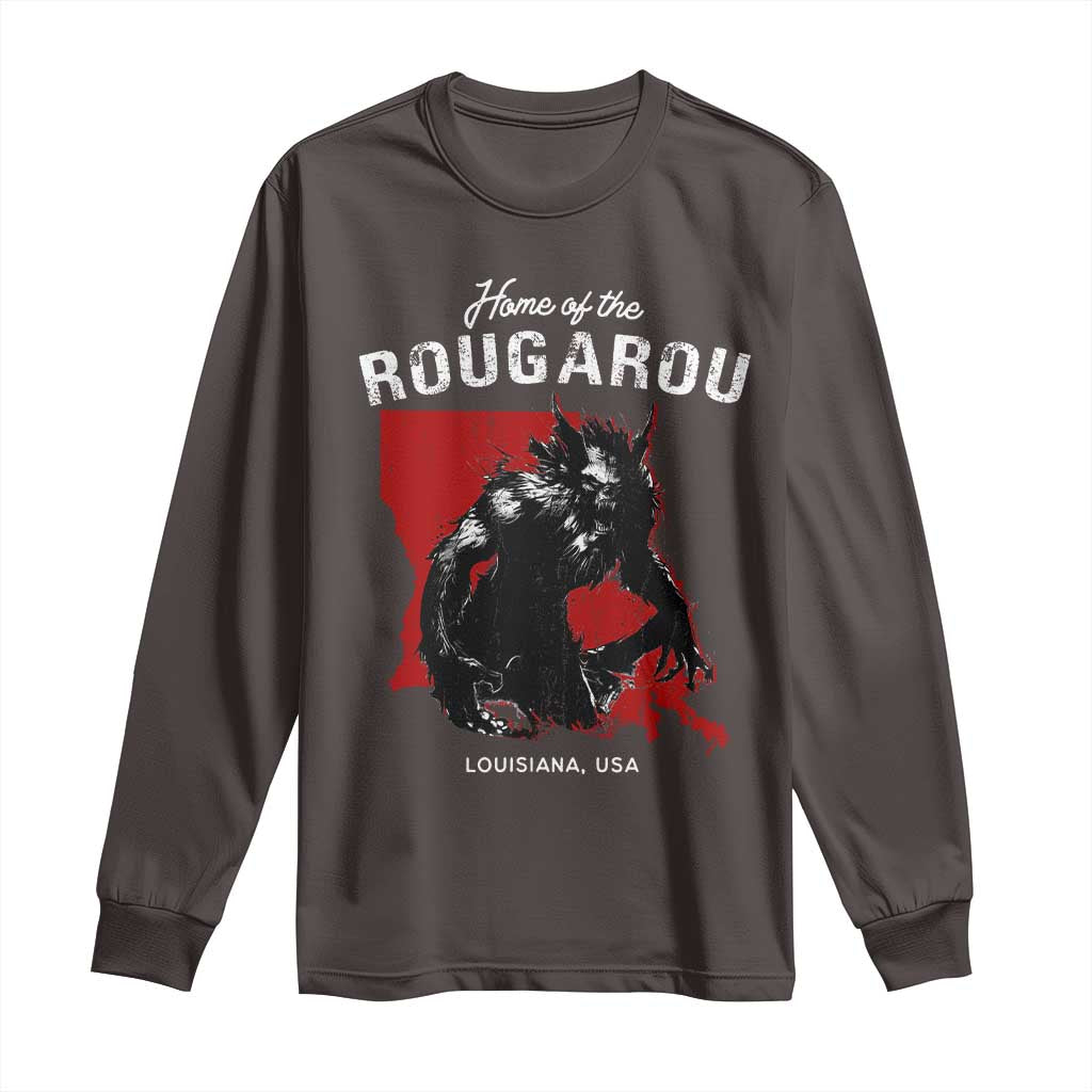 Home of the Rougarou Long Sleeve Shirt Louisiana Cryptid