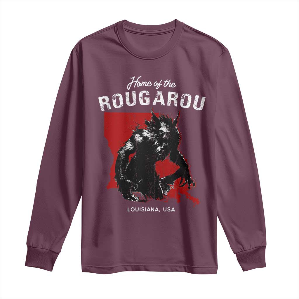 Home of the Rougarou Long Sleeve Shirt Louisiana Cryptid