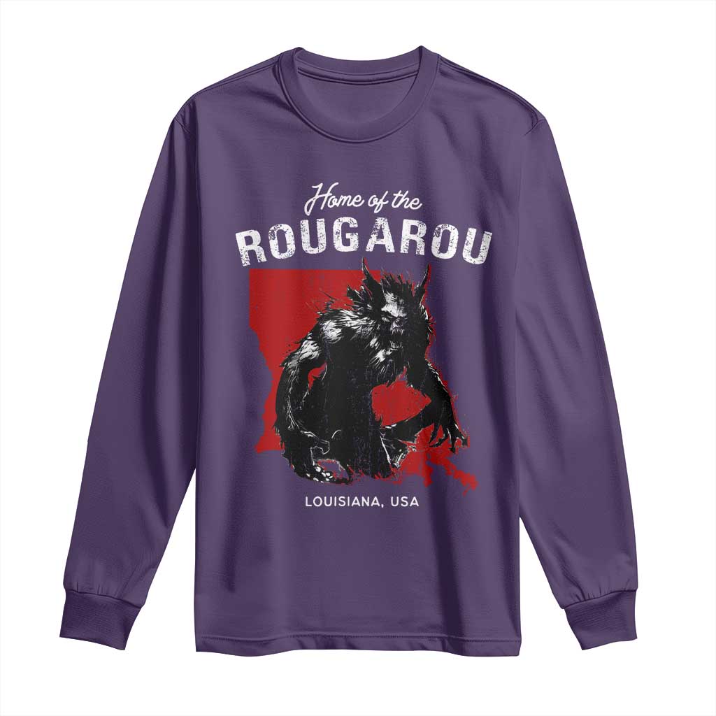 Home of the Rougarou Long Sleeve Shirt Louisiana Cryptid