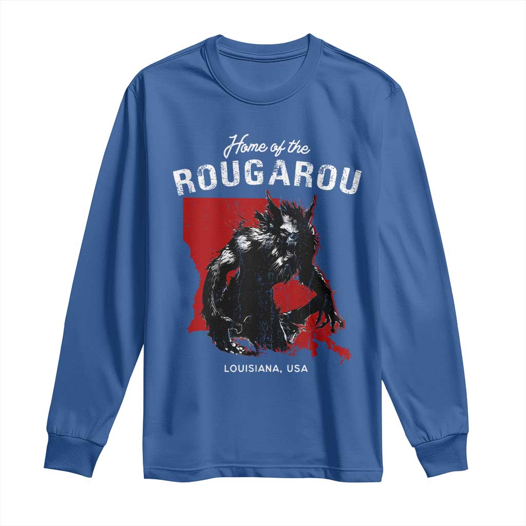 Home of the Rougarou Long Sleeve Shirt Louisiana Cryptid