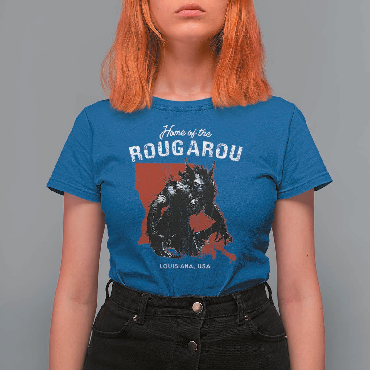 Home of the Rougarou T Shirt For Women Louisiana Cryptid
