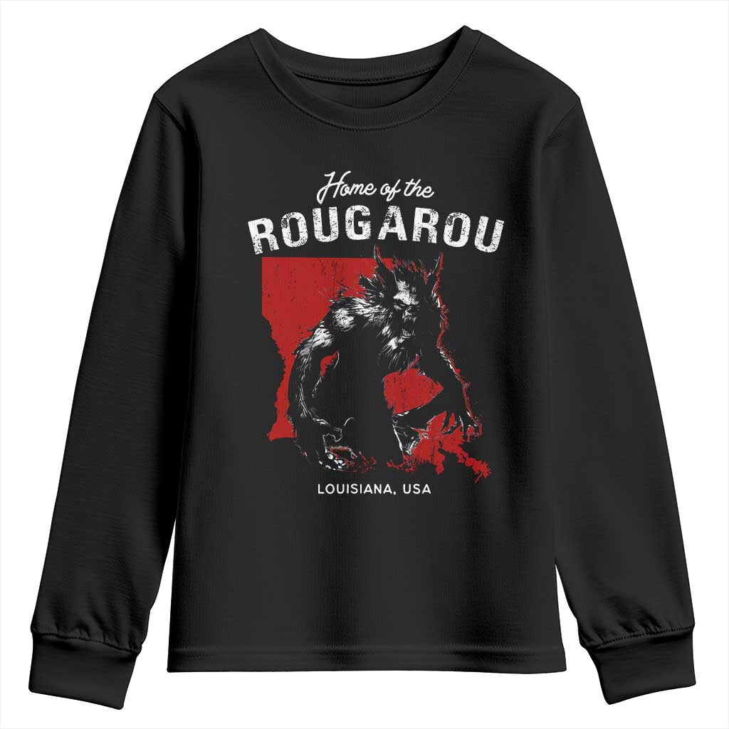 Home of the Rougarou Youth Sweatshirt Louisiana Cryptid