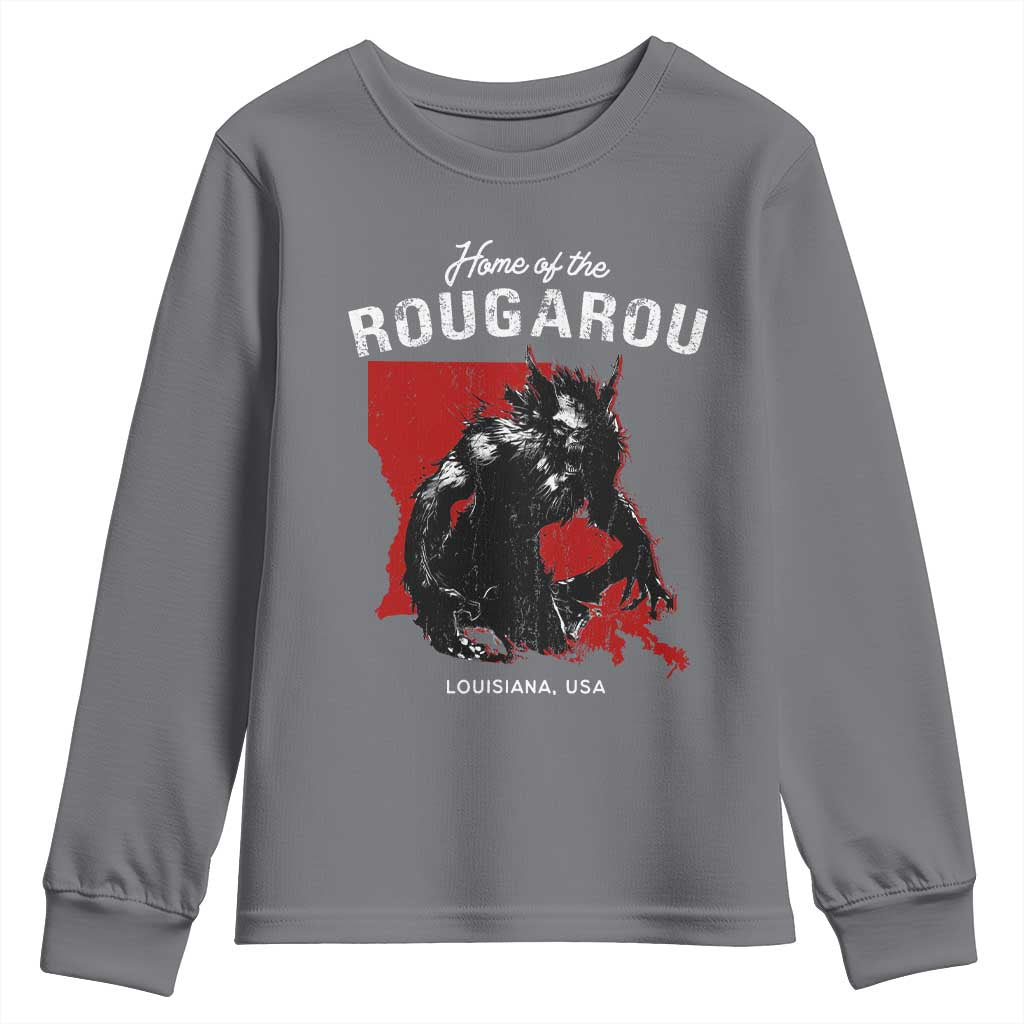 Home of the Rougarou Youth Sweatshirt Louisiana Cryptid