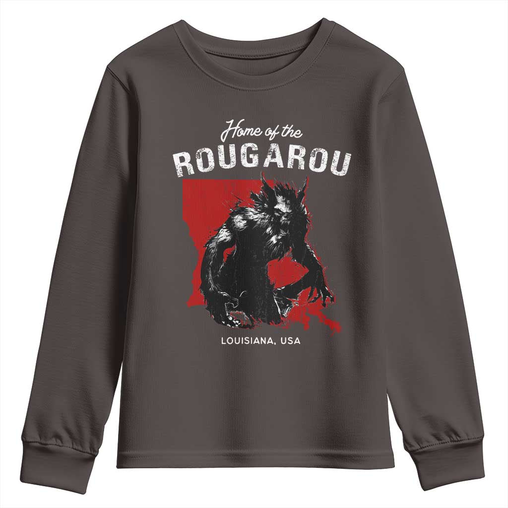 Home of the Rougarou Youth Sweatshirt Louisiana Cryptid