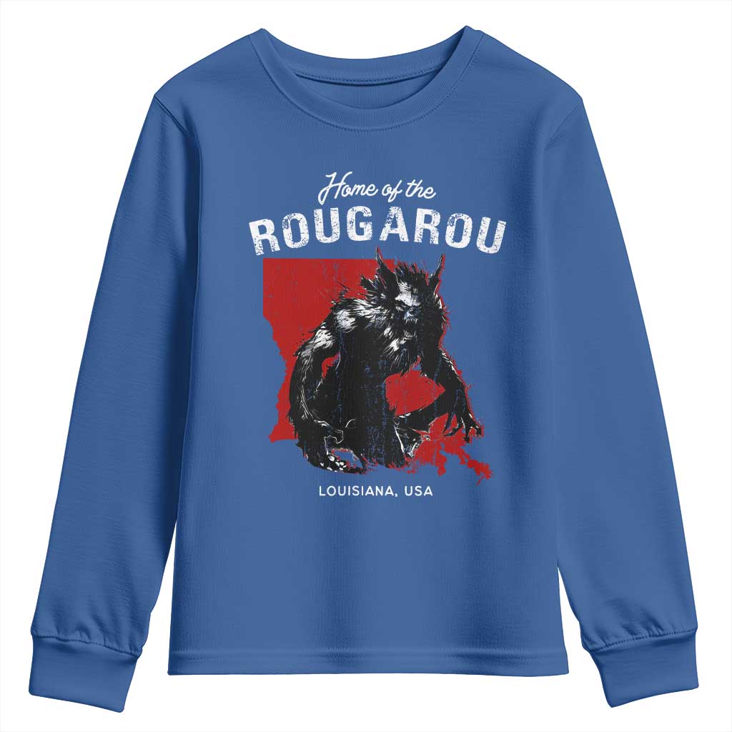 Home of the Rougarou Youth Sweatshirt Louisiana Cryptid