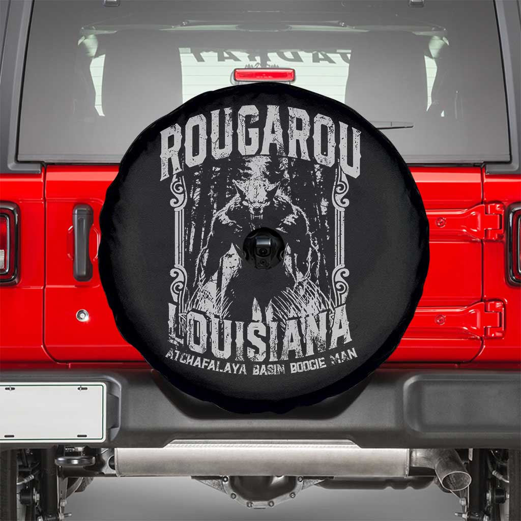 Louisiana Cryptid Rougarou Spare Tire Cover Atchafalaya Basin Boogie Man