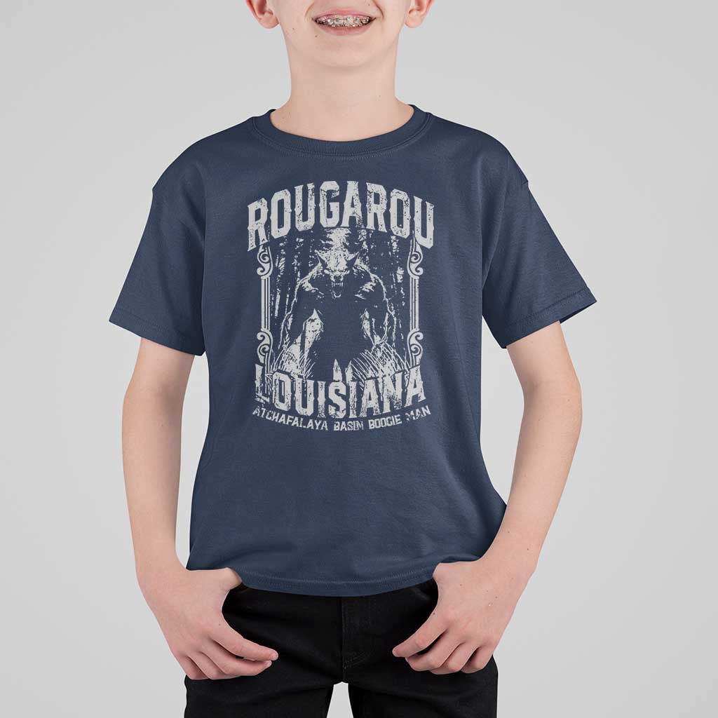 Louisiana Cryptid Rougarou T Shirt For Kid Atchafalaya Basin Boogie Man