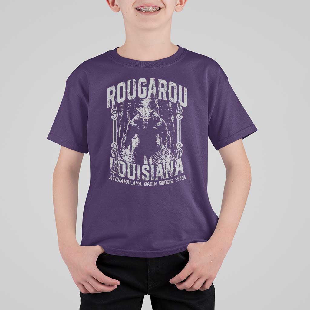 Louisiana Cryptid Rougarou T Shirt For Kid Atchafalaya Basin Boogie Man