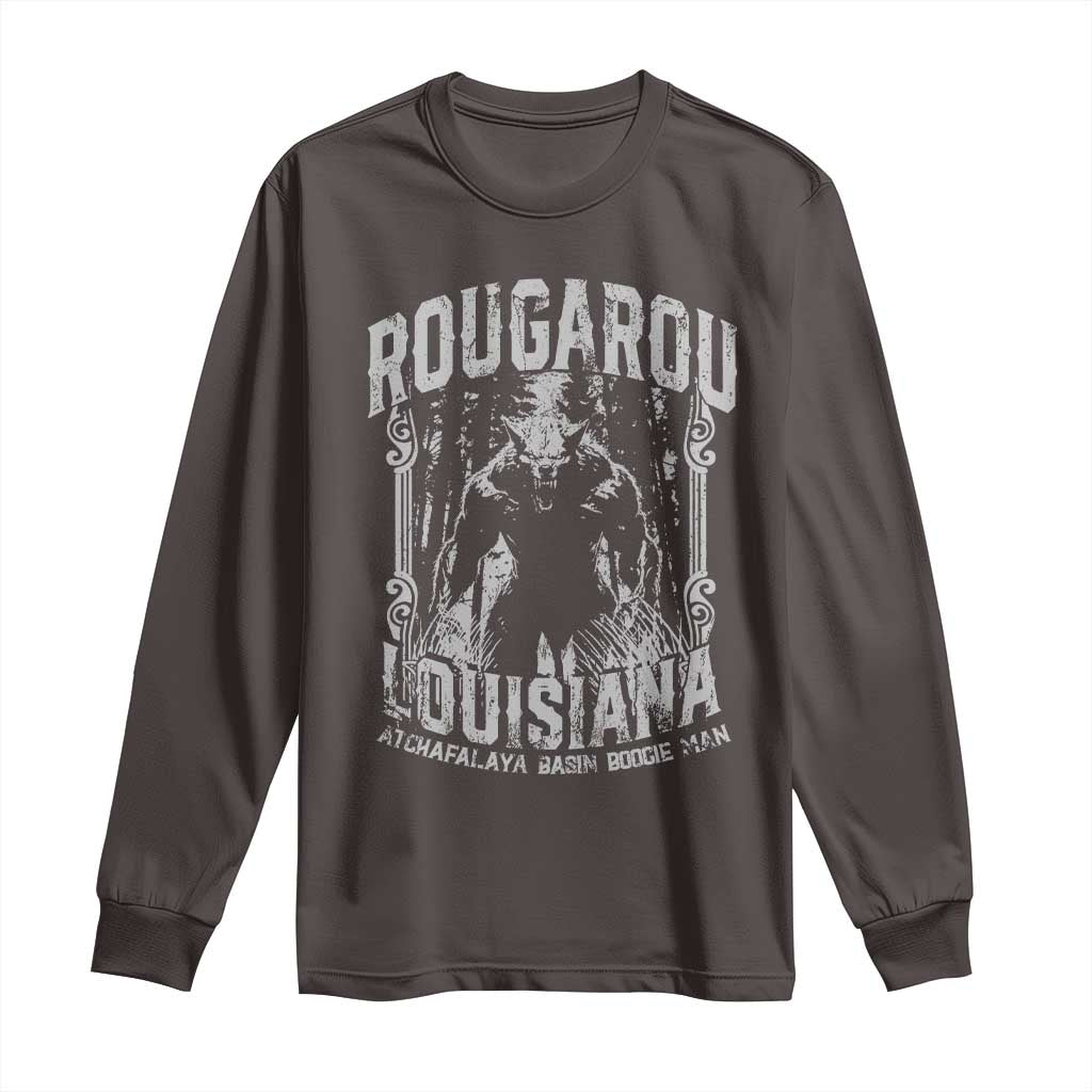 Louisiana Cryptid Rougarou Long Sleeve Shirt Atchafalaya Basin Boogie Man