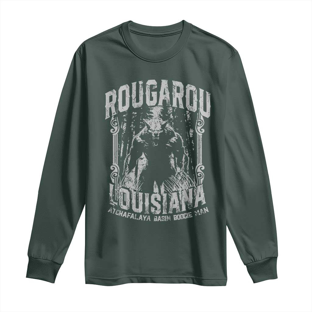 Louisiana Cryptid Rougarou Long Sleeve Shirt Atchafalaya Basin Boogie Man