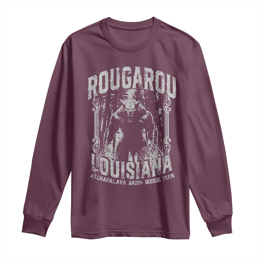 Louisiana Cryptid Rougarou Long Sleeve Shirt Atchafalaya Basin Boogie Man