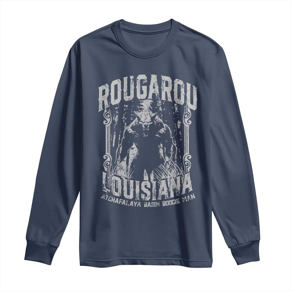 Louisiana Cryptid Rougarou Long Sleeve Shirt Atchafalaya Basin Boogie Man