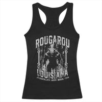 Louisiana Cryptid Rougarou Racerback Tank Top Atchafalaya Basin Boogie Man