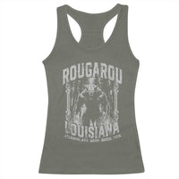 Louisiana Cryptid Rougarou Racerback Tank Top Atchafalaya Basin Boogie Man