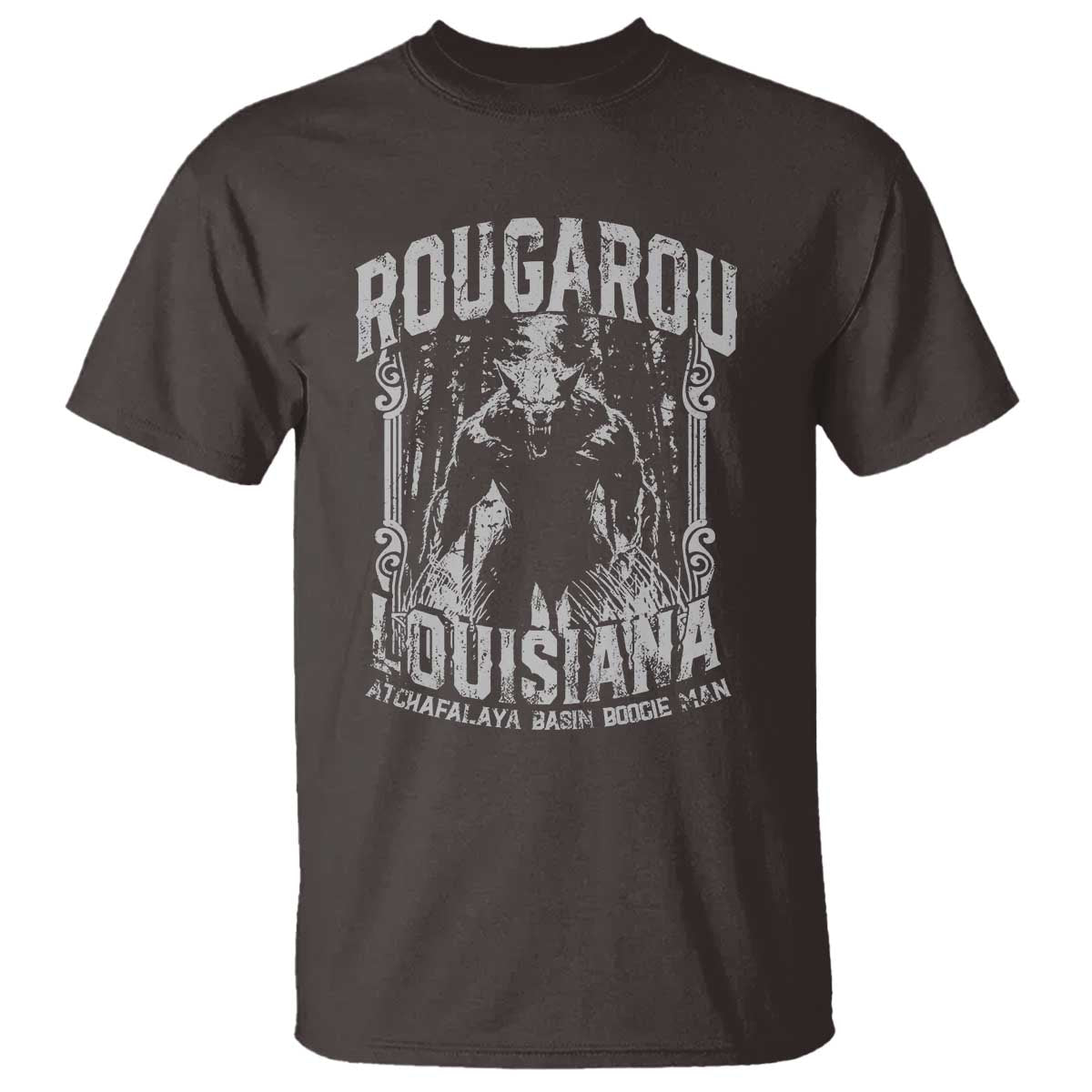 Louisiana Cryptid Rougarou T Shirt Atchafalaya Basin Boogie Man
