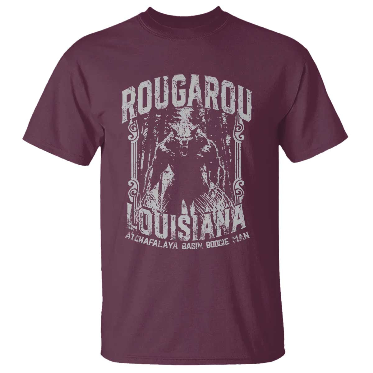 Louisiana Cryptid Rougarou T Shirt Atchafalaya Basin Boogie Man