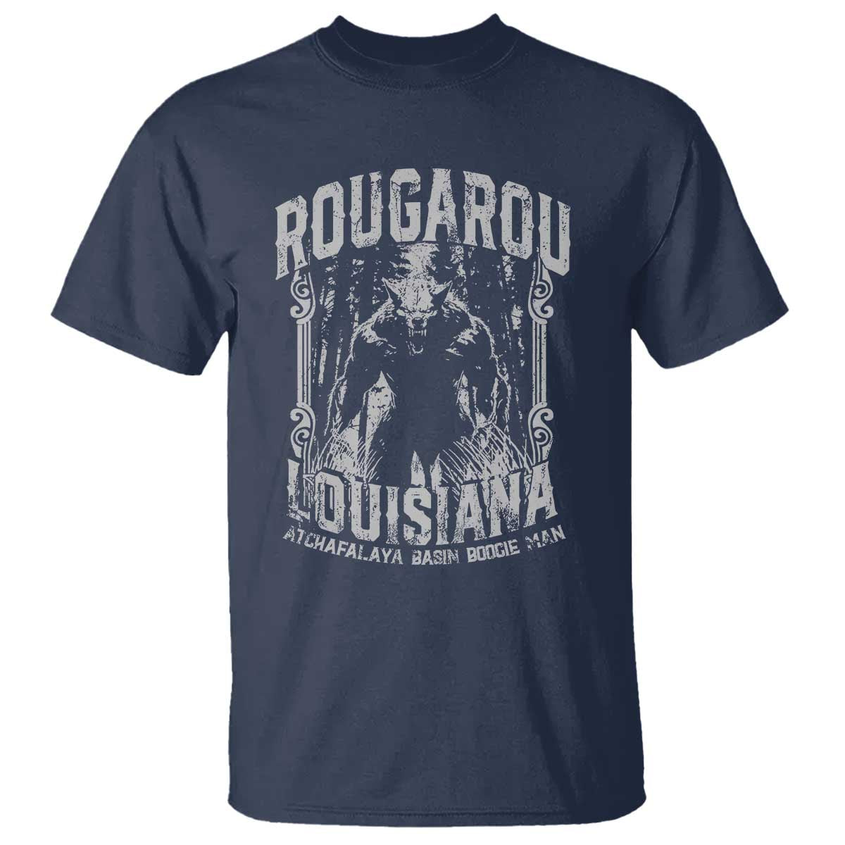 Louisiana Cryptid Rougarou T Shirt Atchafalaya Basin Boogie Man