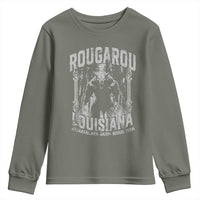 Louisiana Cryptid Rougarou Youth Sweatshirt Atchafalaya Basin Boogie Man