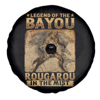 Louisiana Cryptid Rougarou Spare Tire Cover Legend Of The Bayou Rougarou In The Mist