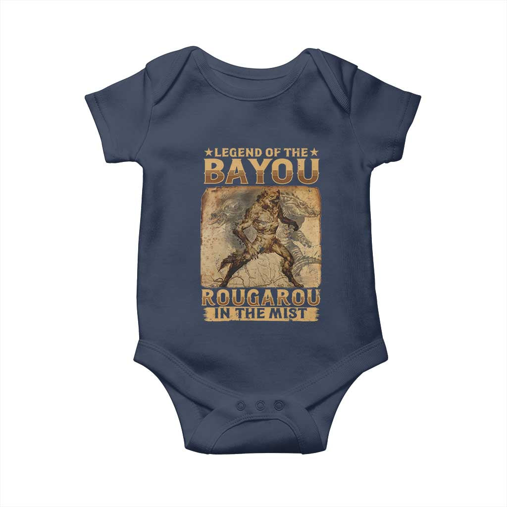 Louisiana Cryptid Rougarou Baby Onesie Legend Of The Bayou Rougarou In The Mist
