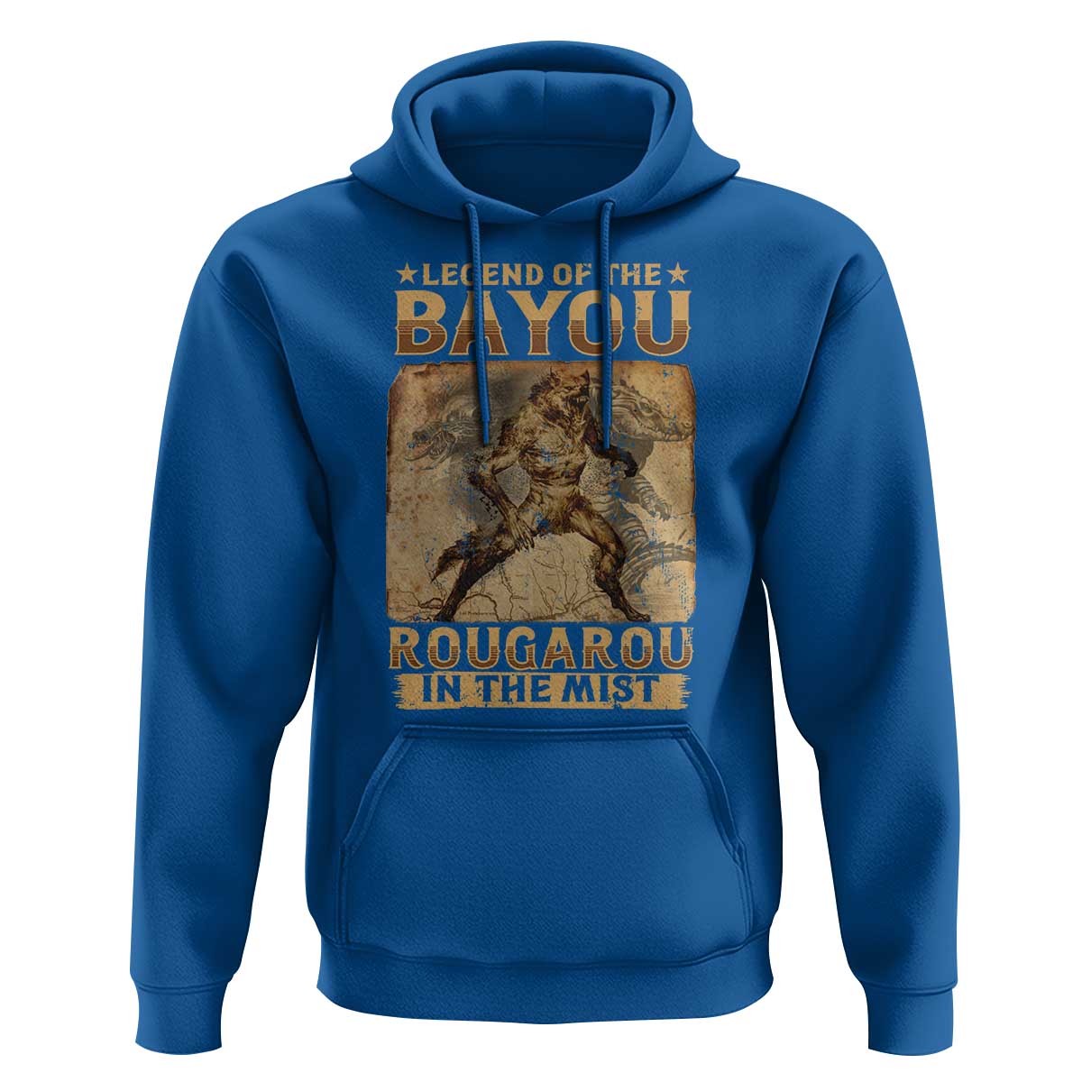 Louisiana Cryptid Rougarou Hoodie Legend Of The Bayou Rougarou In The Mist