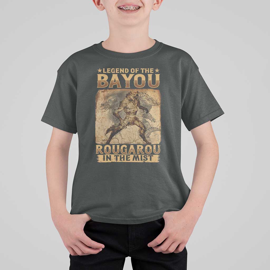 Louisiana Cryptid Rougarou T Shirt For Kid Legend Of The Bayou Rougarou In The Mist