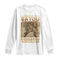 Louisiana Cryptid Rougarou Long Sleeve Shirt Legend Of The Bayou Rougarou In The Mist