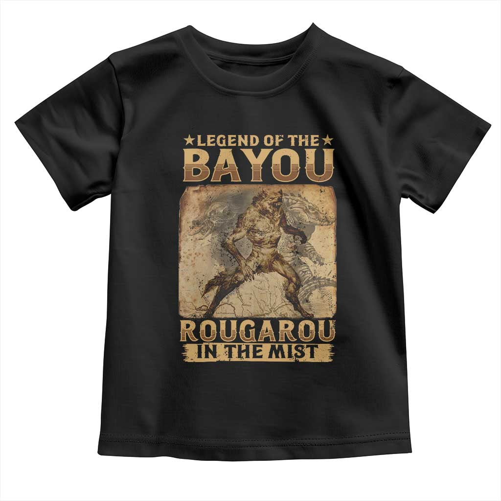 Louisiana Cryptid Rougarou Toddler T Shirt Legend Of The Bayou Rougarou In The Mist
