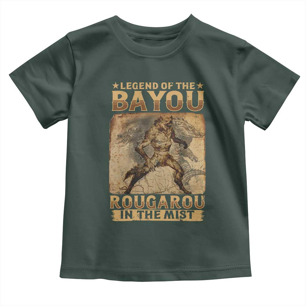 Louisiana Cryptid Rougarou Toddler T Shirt Legend Of The Bayou Rougarou In The Mist