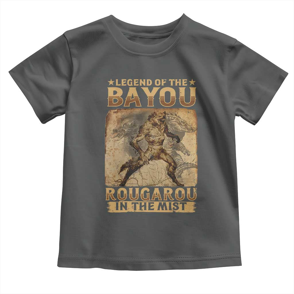 Louisiana Cryptid Rougarou Toddler T Shirt Legend Of The Bayou Rougarou In The Mist