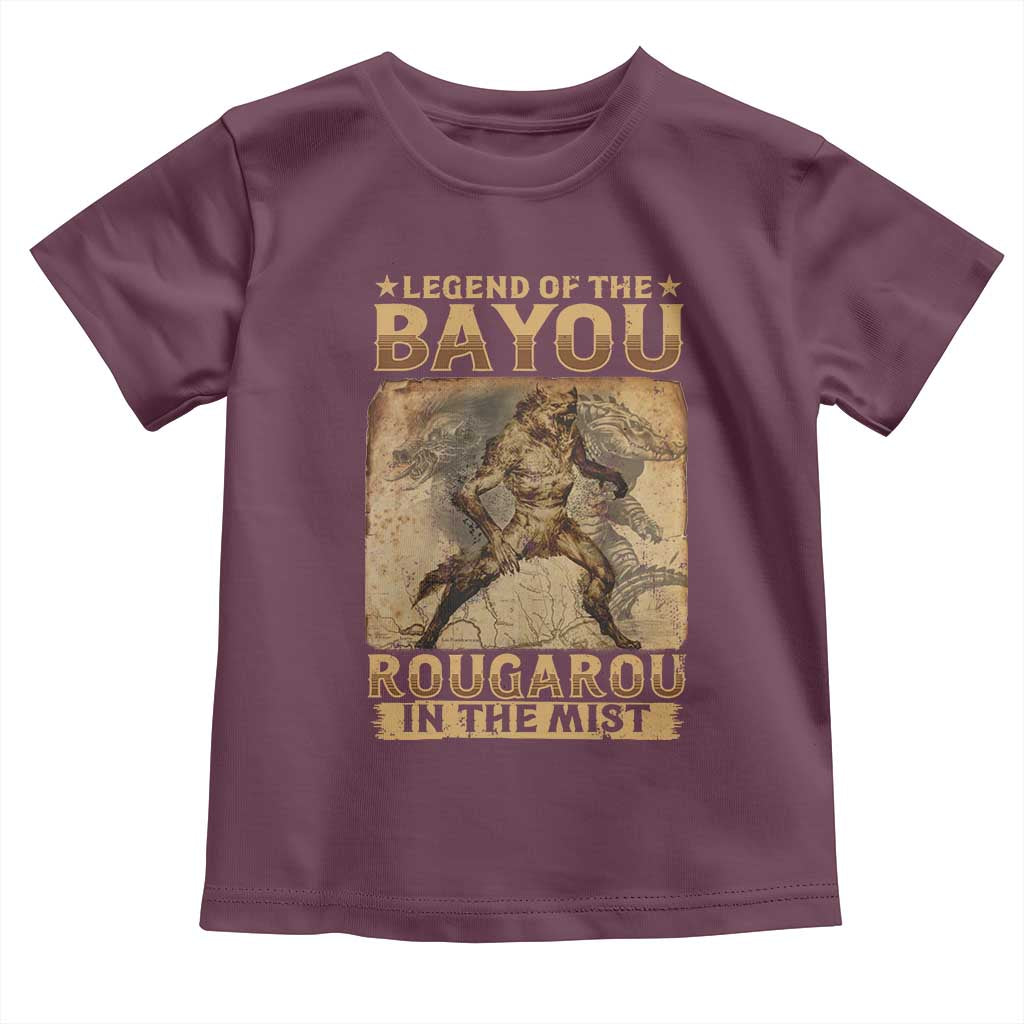 Louisiana Cryptid Rougarou Toddler T Shirt Legend Of The Bayou Rougarou In The Mist