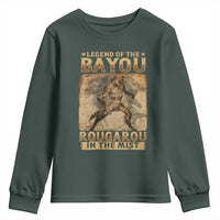 Louisiana Cryptid Rougarou Youth Sweatshirt Legend Of The Bayou Rougarou In The Mist