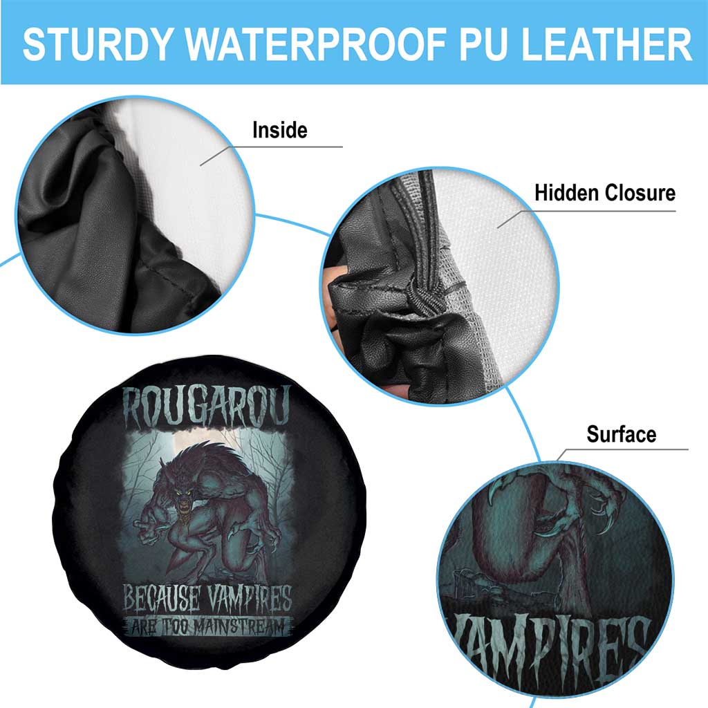Funny Rougarou Spare Tire Cover Because Vampires Are Too Mainstream Louisiana Cryptid