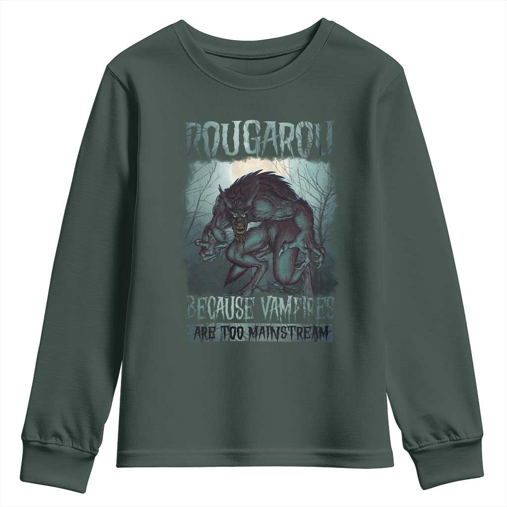 Funny Rougarou Youth Sweatshirt Because Vampires Are Too Mainstream Louisiana Cryptid