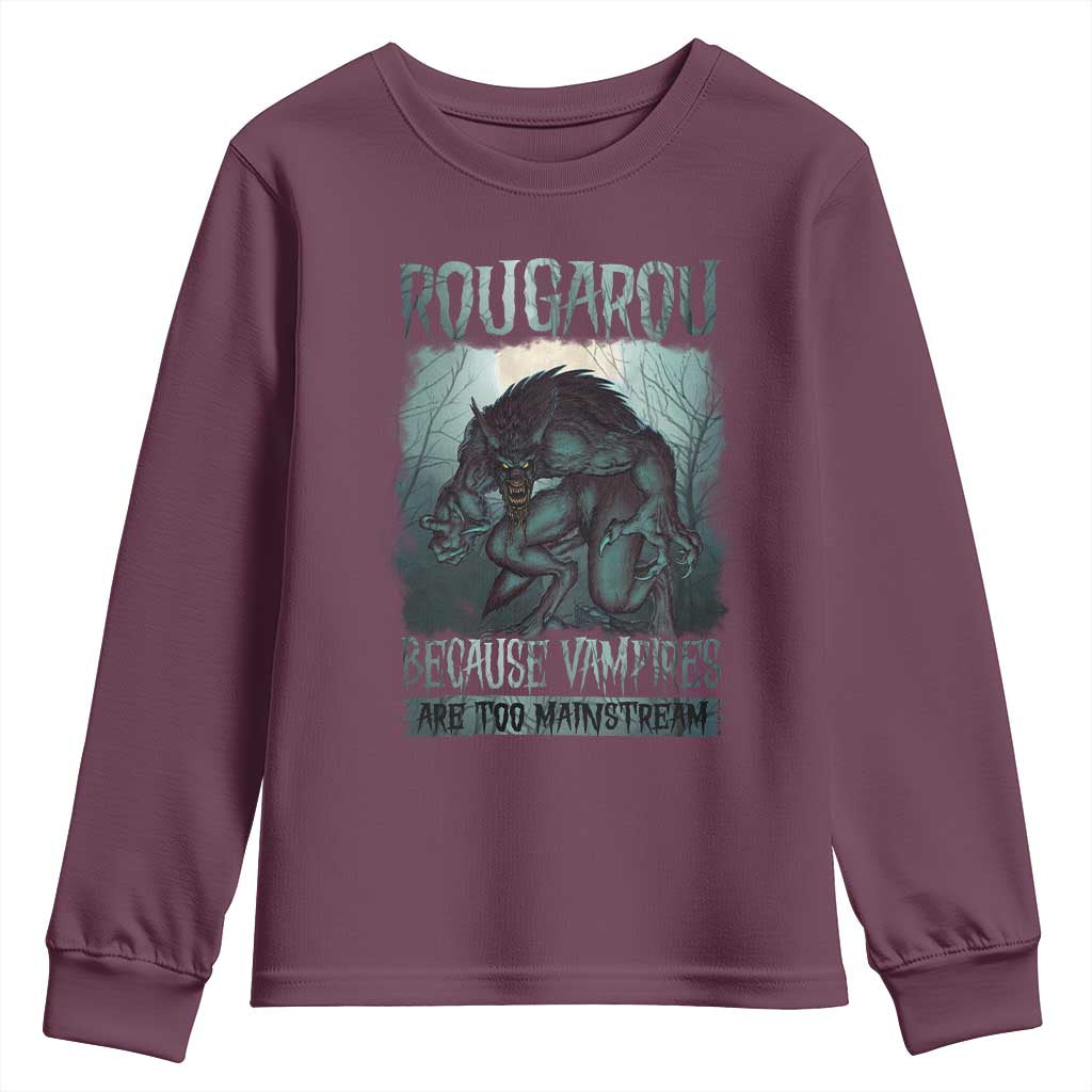 Funny Rougarou Youth Sweatshirt Because Vampires Are Too Mainstream Louisiana Cryptid