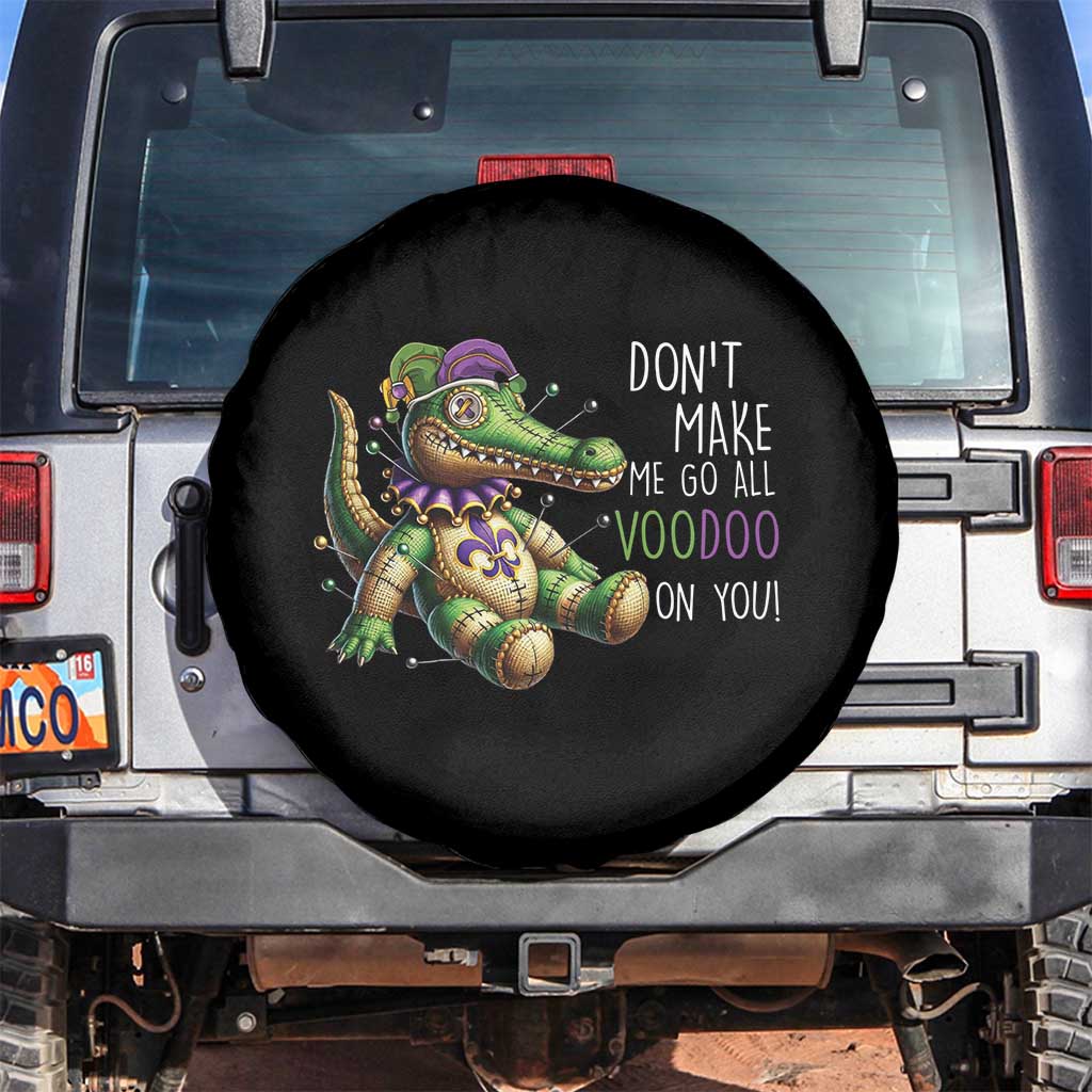 Voodoo Mardi Gras Spare Tire Cover Aligator Voodoo Doll New Orleans Louisiana