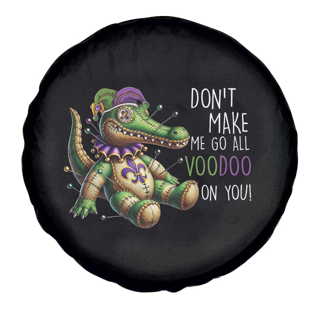 Voodoo Mardi Gras Spare Tire Cover Aligator Voodoo Doll New Orleans Louisiana
