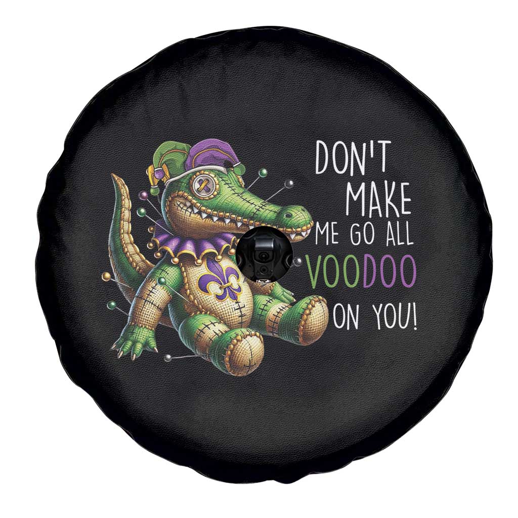 Voodoo Mardi Gras Spare Tire Cover Aligator Voodoo Doll New Orleans Louisiana