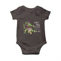 Voodoo Mardi Gras Baby Onesie Aligator Voodoo Doll New Orleans Louisiana