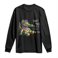 Voodoo Mardi Gras Long Sleeve Shirt Aligator Voodoo Doll New Orleans Louisiana