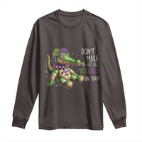 Voodoo Mardi Gras Long Sleeve Shirt Aligator Voodoo Doll New Orleans Louisiana