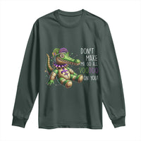 Voodoo Mardi Gras Long Sleeve Shirt Aligator Voodoo Doll New Orleans Louisiana