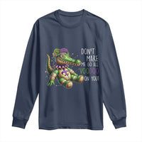 Voodoo Mardi Gras Long Sleeve Shirt Aligator Voodoo Doll New Orleans Louisiana