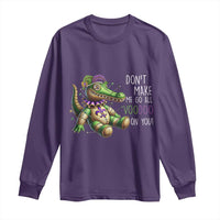 Voodoo Mardi Gras Long Sleeve Shirt Aligator Voodoo Doll New Orleans Louisiana
