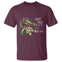 Voodoo Mardi Gras T Shirt Aligator Voodoo Doll New Orleans Louisiana