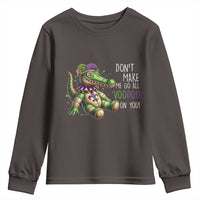 Voodoo Mardi Gras Youth Sweatshirt Aligator Voodoo Doll New Orleans Louisiana