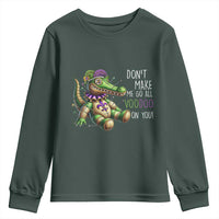 Voodoo Mardi Gras Youth Sweatshirt Aligator Voodoo Doll New Orleans Louisiana